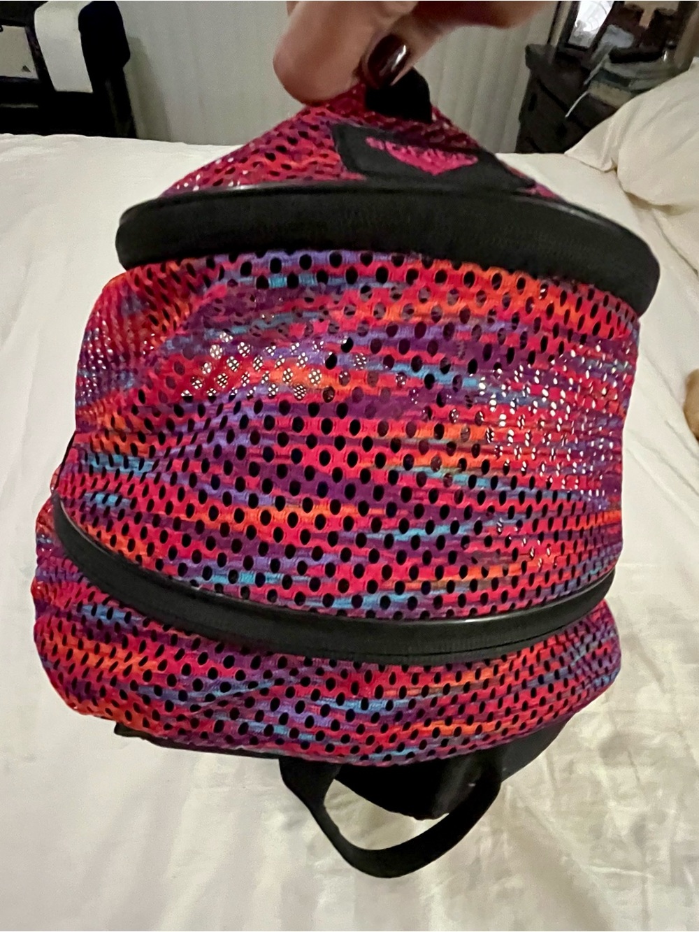 Adidas Pink multi-colored Patterned Backpack - Picture 4 of 6